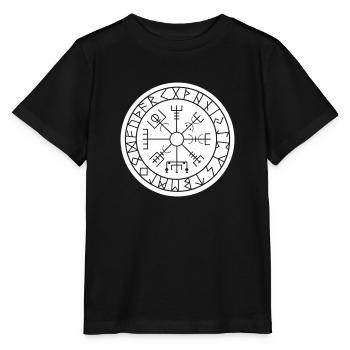 Boussole Viking - T-shirt bio MINI CREATOR Stanley/Stella Enfant - noir - Devant - Mikhail (115cm)
