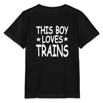 Chemin de fer - T-shirt bio MINI CREATOR Stanley/Stella Enfant - noir - Devant - Mikhail (115cm)