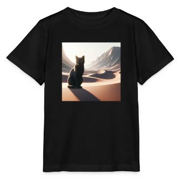 A true cat in a desert 4 - Stanley/Stella MINI CREATOR Kids’ T-Shirt - black - Front - Mikhail (115cm)