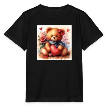 Teddy1 - Stanley/Stella MINI CREATOR Kids’ T-Shirt - black - Front - Mikhail (115cm)