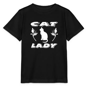 Chat - T-shirt bio MINI CREATOR Stanley/Stella Enfant - noir - Devant - Mikhail (115cm)