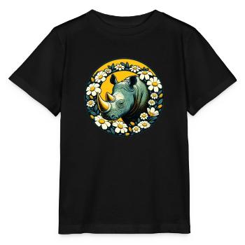 Nashorn - Stanley/Stella Kinder T-Shirt MINI CREATOR  - Schwarz - Vorne - Mikhail (115cm)