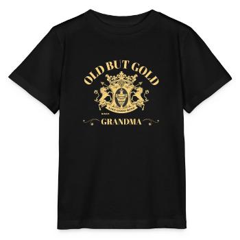 Old but Gold Großmutter XXXX Geburtsjahr eintragen - Stanley/Stella Kinder T-Shirt MINI CREATOR  - Schwarz - Vorne - Mikhail (115cm)