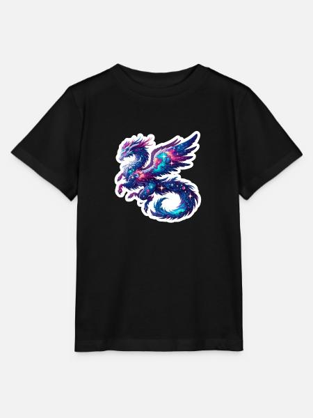 Astrologischer Drache - Stanley/Stella Kinder T-Shirt MINI CREATOR - Schwarz