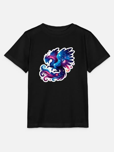 Astrologischer Drache Sternbild Horoskop - Stanley/Stella Kinder T-Shirt MINI CREATOR - Schwarz