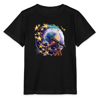 Ein Fenster zu einer anderen Welt - Stanley/Stella Kinder T-Shirt MINI CREATOR  - Schwarz - Vorne - Mikhail (115cm)