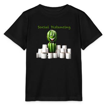 Social distancing - Stanley/Stella MINI CREATOR Kids’ T-Shirt - black - Front - Mikhail (115cm)