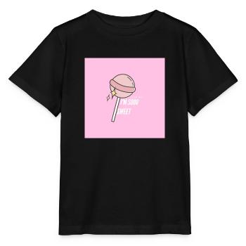 Lollipop-Süßigkeiten - Stanley/Stella Kinder T-Shirt MINI CREATOR  - Schwarz - Vorne - Mikhail (115cm)