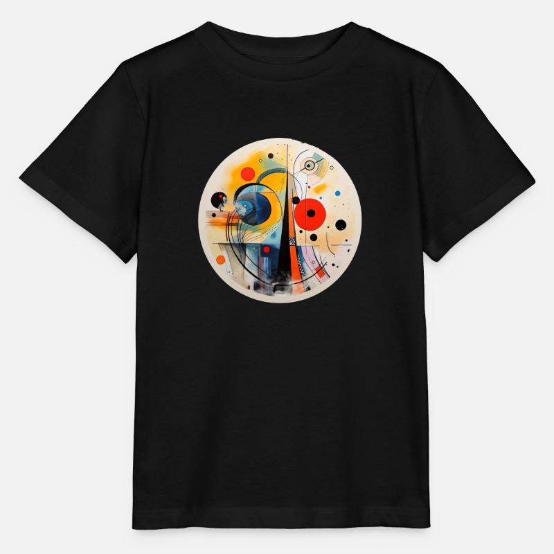 Art abstrait - T-shirt bio MINI CREATOR Stanley/Stella Enfant - noir