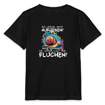 Motivationsspruch Ich werde nicht aufgeben - Stanley/Stella Kinder T-Shirt MINI CREATOR  - Schwarz - Vorne - Mikhail (115cm)