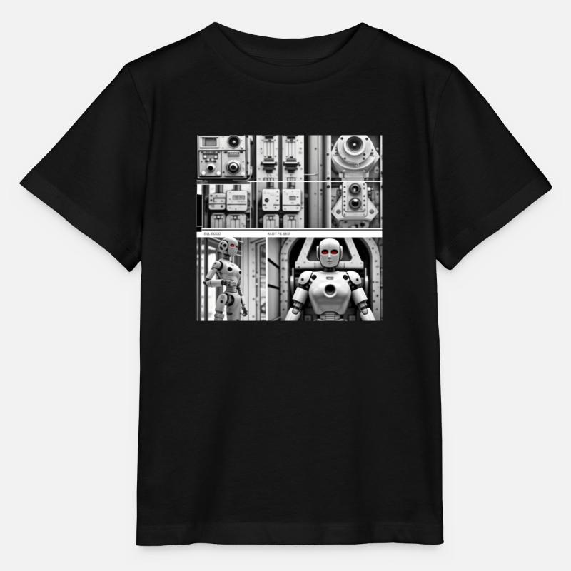 Roboter - Stanley/Stella Kinder T-Shirt MINI CREATOR  - Schwarz