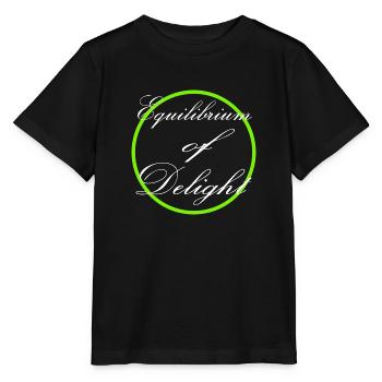 Vie équilibrée Trouver la joie Équilibre mental - T-shirt bio MINI CREATOR Stanley/Stella Enfant - noir - Devant - Mikhail (115cm)