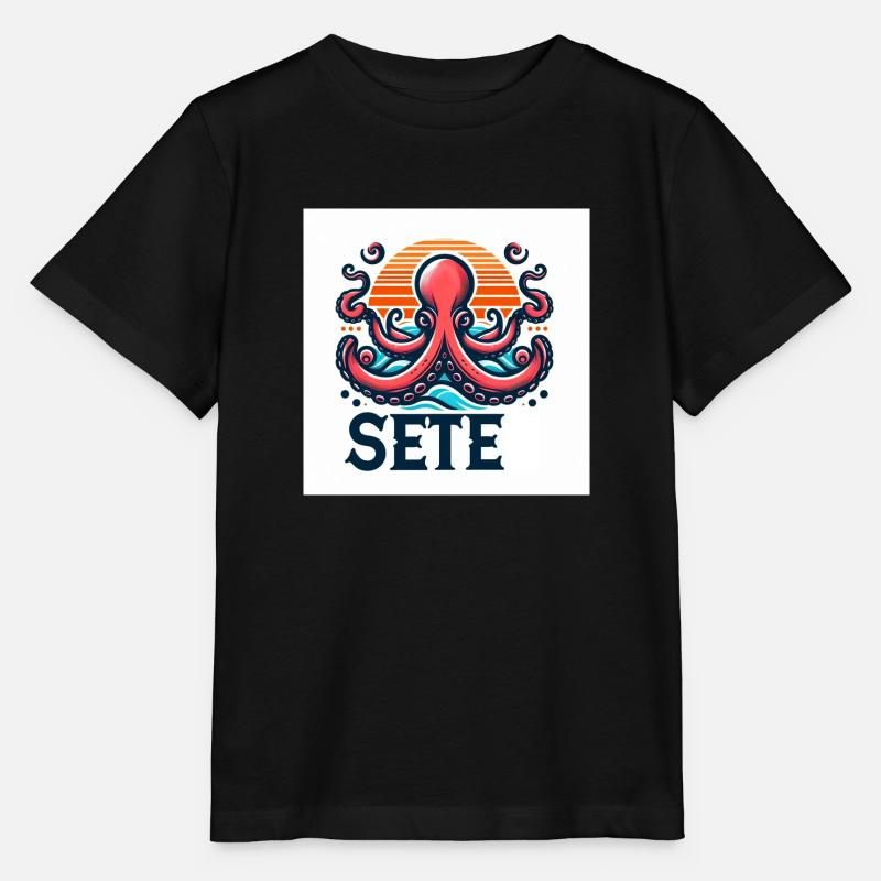 sete - T-shirt bio MINI CREATOR Stanley/Stella Enfant - noir