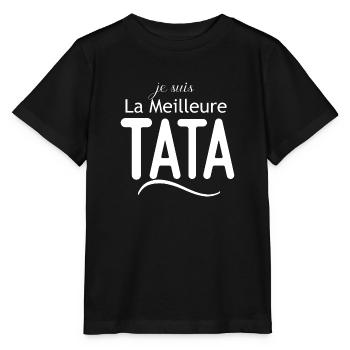 je suis La Meilleure Tata - T-shirt bio MINI CREATOR Stanley/Stella Enfant - noir - Devant - Mikhail (115cm)