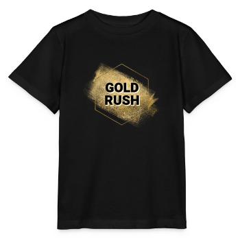 Goldrausch-Logo - Stanley/Stella Kinder T-Shirt MINI CREATOR  - Schwarz - Vorne - Mikhail (115cm)
