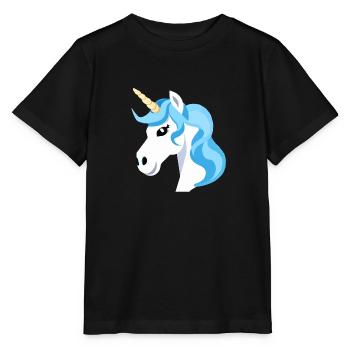 Regenbogen Einhorn Unicorn Rainbow Pferd LGBTQ 1 - Stanley/Stella Kinder T-Shirt MINI CREATOR  - Schwarz - Vorne - Mikhail (115cm)