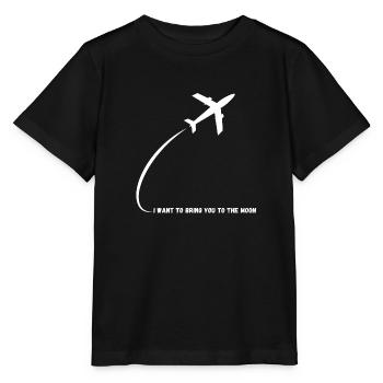 Ich will dich zum Mond bringen - Stanley/Stella Kinder T-Shirt MINI CREATOR  - Schwarz - Vorne - Mikhail (115cm)