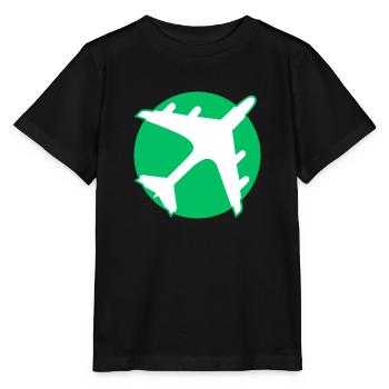 Flugreisen - Stanley/Stella Kinder T-Shirt MINI CREATOR  - Schwarz - Vorne - Mikhail (115cm)
