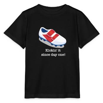 Fußball Fußballschuh lustiger Spruch - Stanley/Stella Kinder T-Shirt MINI CREATOR  - Schwarz - Vorne - Mikhail (115cm)