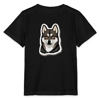 Berger allemand - T-shirt bio MINI CREATOR Stanley/Stella Enfant - noir - Devant - Mikhail (115cm)