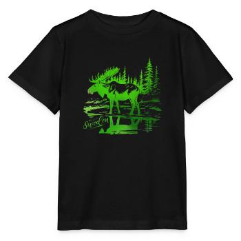 Suède Suède Viking Nordique Scandinavie Solstice d’été - T-shirt bio MINI CREATOR Stanley/Stella Enfant - noir - Devant - Mikhail (115cm)