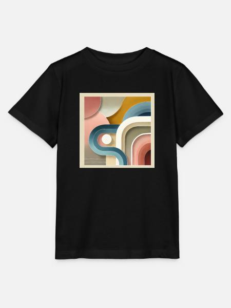 Pastell Sinfonie - Abstraktes Gemälde - Stanley/Stella Kinder T-Shirt MINI CREATOR - Schwarz
