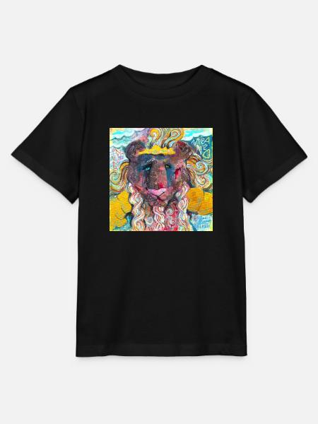 Kriegerischer Löwe - Stanley/Stella Kinder T-Shirt MINI CREATOR - Schwarz