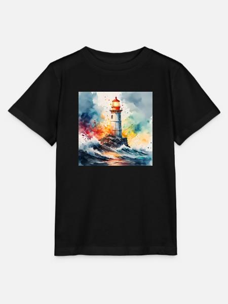 Leuchtturm - Stanley/Stella Kinder T-Shirt MINI CREATOR  - Schwarz