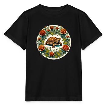 Tortue-boîte - T-shirt bio MINI CREATOR Stanley/Stella Enfant - noir - Devant - Mikhail (115cm)