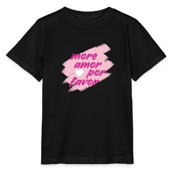 more amor - Stanley/Stella Kinder T-Shirt MINI CREATOR  - Schwarz - Vorne - Mikhail (115cm)