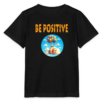 Be Positive - Stanley/Stella MINI CREATOR Kids’ T-Shirt - black - Front - Mikhail (115cm)
