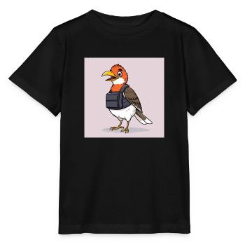 Birdie baddass - T-shirt bio MINI CREATOR Stanley/Stella Enfant - noir - Devant - Mikhail (115cm)