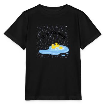 it's raining - T-shirt bio MINI CREATOR Stanley/Stella Enfant - noir - Devant - Mikhail (115cm)