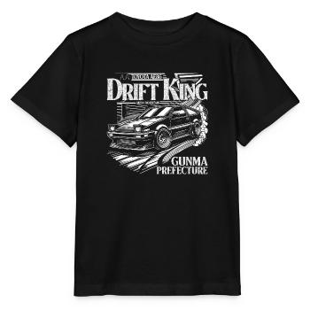 Initial D AE86 Drift King Montagne d’Akina - T-shirt bio MINI CREATOR Stanley/Stella Enfant - noir - Devant - Mikhail (115cm)