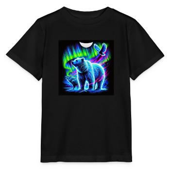 Bär und Vogel Aurora - Stanley/Stella Kinder T-Shirt MINI CREATOR  - Schwarz - Vorne - Mikhail (115cm)