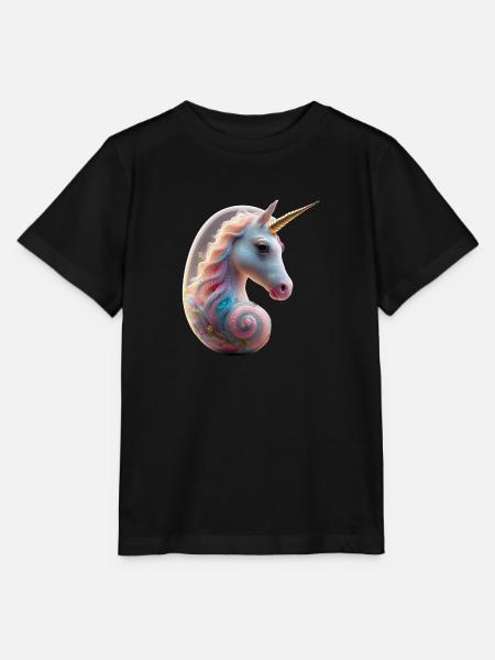 Einhorn Embryo 1 - Stanley/Stella Kinder T-Shirt MINI CREATOR  - Schwarz