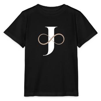 Unendlicher Buchstabe - Stanley/Stella Kinder T-Shirt MINI CREATOR  - Schwarz - Vorne - Mikhail (115cm)