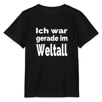 Weltall - Stanley/Stella Kinder T-Shirt MINI CREATOR  - Schwarz - Vorne - Mikhail (115cm)
