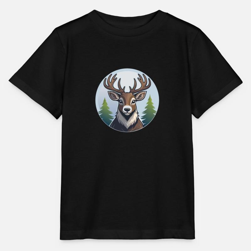 Rentier - Stanley/Stella Kinder T-Shirt MINI CREATOR  - Schwarz