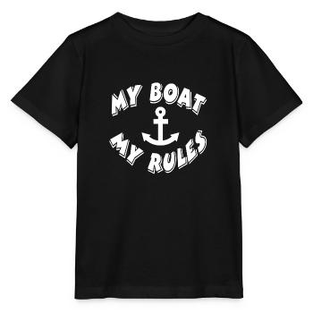 Boat - Stanley/Stella MINI CREATOR Kids’ T-Shirt - black - Front - Mikhail (115cm)