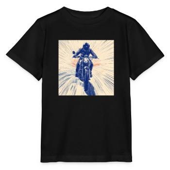 Motocyclette - T-shirt bio MINI CREATOR Stanley/Stella Enfant - noir - Devant - Mikhail (115cm)