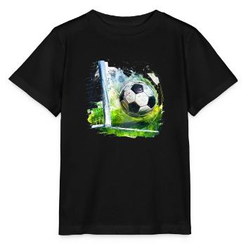 Le football, une passion qui unit - T-shirt bio MINI CREATOR Stanley/Stella Enfant - noir - Devant - Mikhail (115cm)