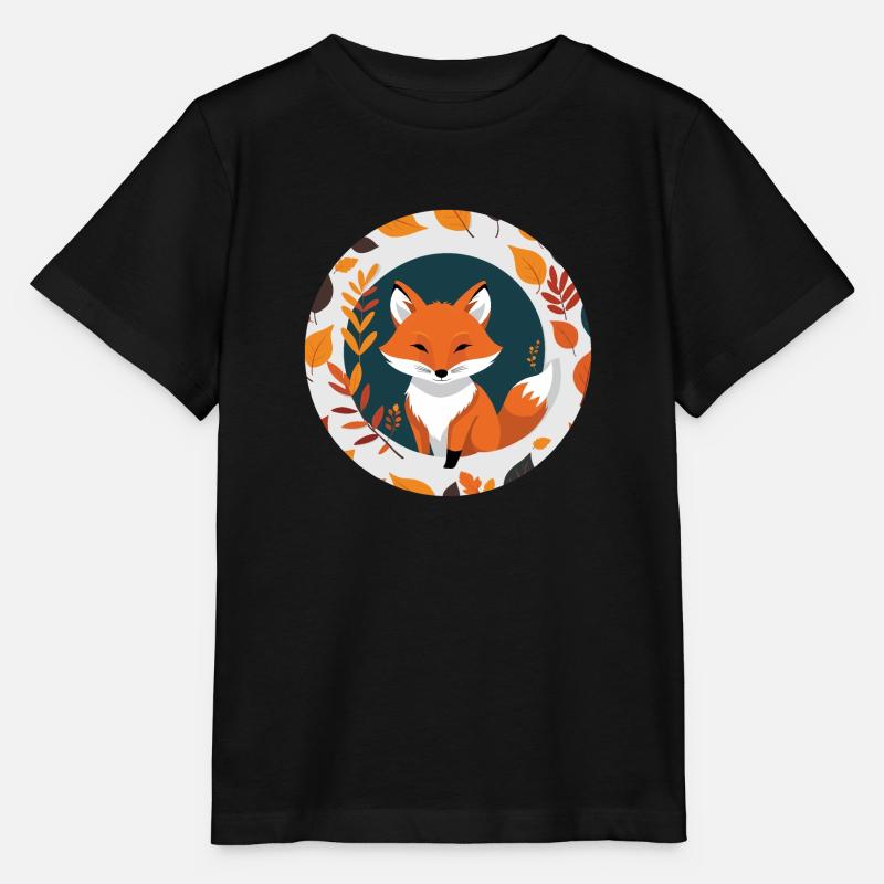 Fuchs im Herbst #9 - Stanley/Stella Kinder T-Shirt MINI CREATOR  - Schwarz