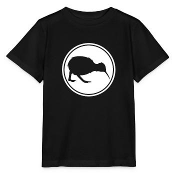 Kiwi - Neuseeland - New Zealand - Maori - Aotearoa - Stanley/Stella Kinder T-Shirt MINI CREATOR  - Schwarz - Vorne - Mikhail (115cm)