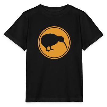 Kiwi - Neuseeland - New Zealand - Maori - Aotearoa - Stanley/Stella Kinder T-Shirt MINI CREATOR  - Schwarz - Vorne - Mikhail (115cm)