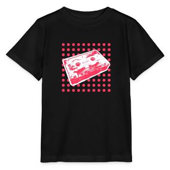 Enfants des années 90 - point rouge - T-shirt bio MINI CREATOR Stanley/Stella Enfant - noir - Devant - Mikhail (115cm)