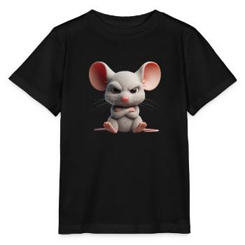 Souris sinistre 2 - T-shirt bio MINI CREATOR Stanley/Stella Enfant - noir - Devant - Mikhail (115cm)