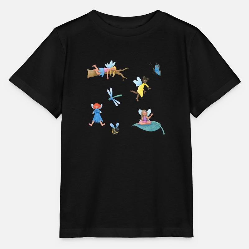 Sort elfique - T-shirt bio MINI CREATOR Stanley/Stella Enfant - noir