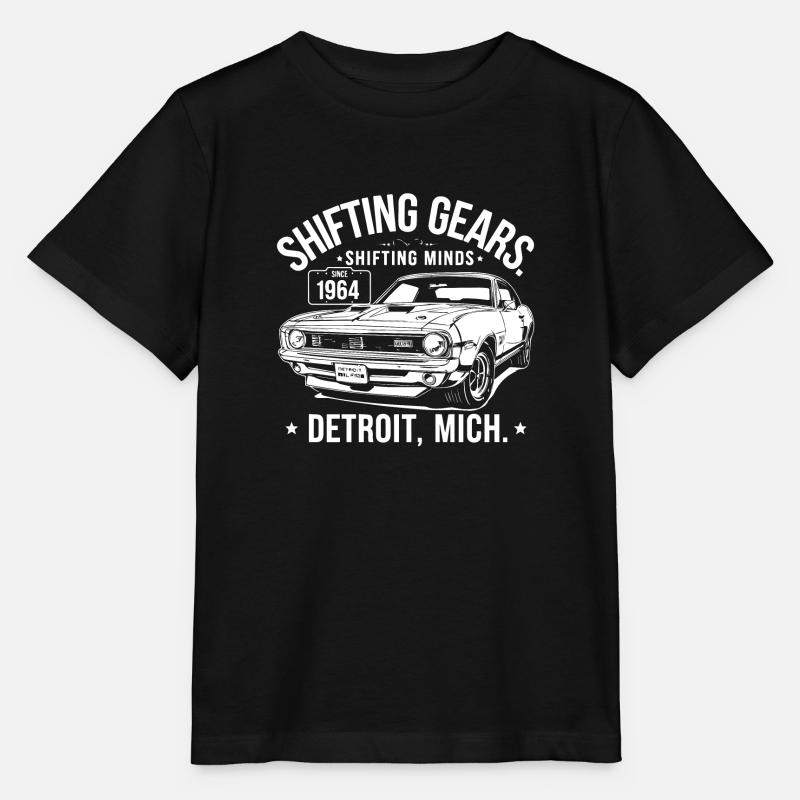 Schalten Oldtimer 2 - Stanley/Stella Kinder T-Shirt MINI CREATOR - Schwarz