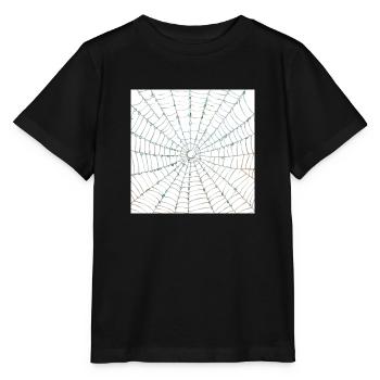 Spider web design - Stanley/Stella MINI CREATOR Kids’ T-Shirt - black - Front - Mikhail (115cm)